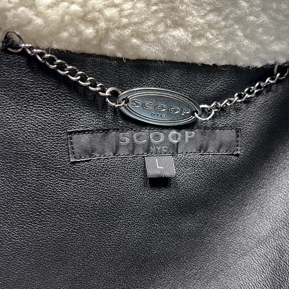 Shearling and leather jacket - Picture 7 of 8